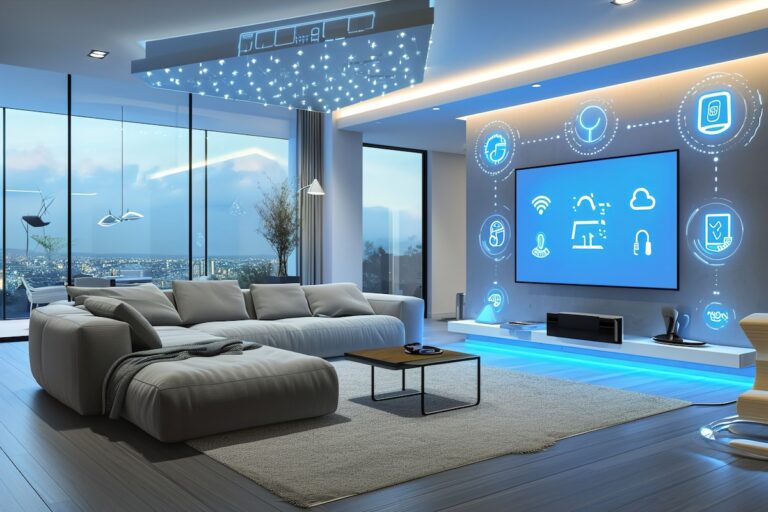 hub for home automation in modern interiors