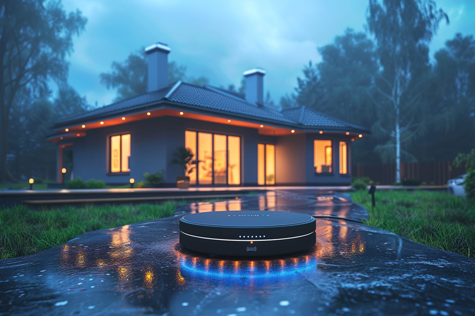 smart home hub utilizing edge computing to manage devices locally without internet dependency