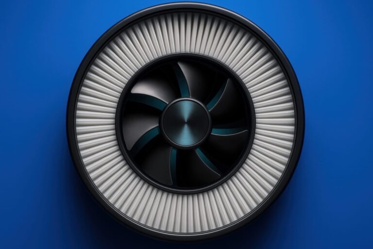 Round Air Purifier Fan with HEPA Filter - hepa vs true hepa