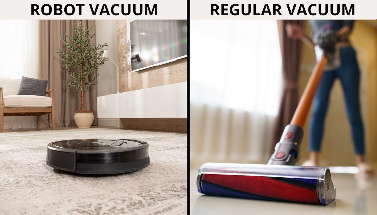Robot Vacuum vs Regular Vacuum