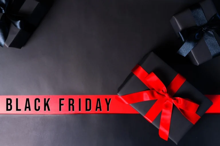 black friday robot vacuum deals black gift box for online shopping